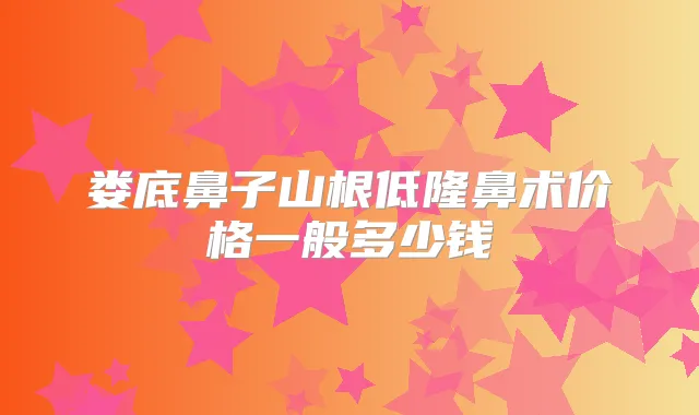 娄底鼻子山根低隆鼻术价格一般多少钱