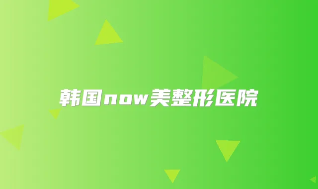 韩国now美整形医院